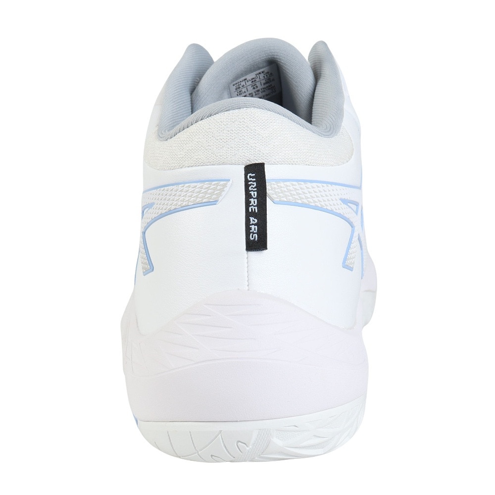 アシックス（ASICS）（メンズ、レディース）バスケ シューズ バッシュ アンプレアルス ワイド UNPRE ARS 2 WIDE 軽量 ミッドカット 白 1063A069.101