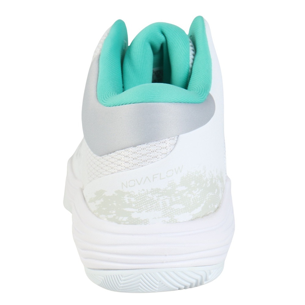 アシックス（ASICS）（メンズ、レディース）バスケ シューズ バッシュ ノヴァフロー NOVA FLOW 2 クッション サポート 白 1063A071.101