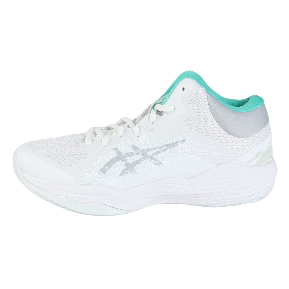 アシックス（ASICS）（メンズ、レディース）バスケ シューズ バッシュ ノヴァフロー NOVA FLOW 2 クッション サポート 白 1063A071.101