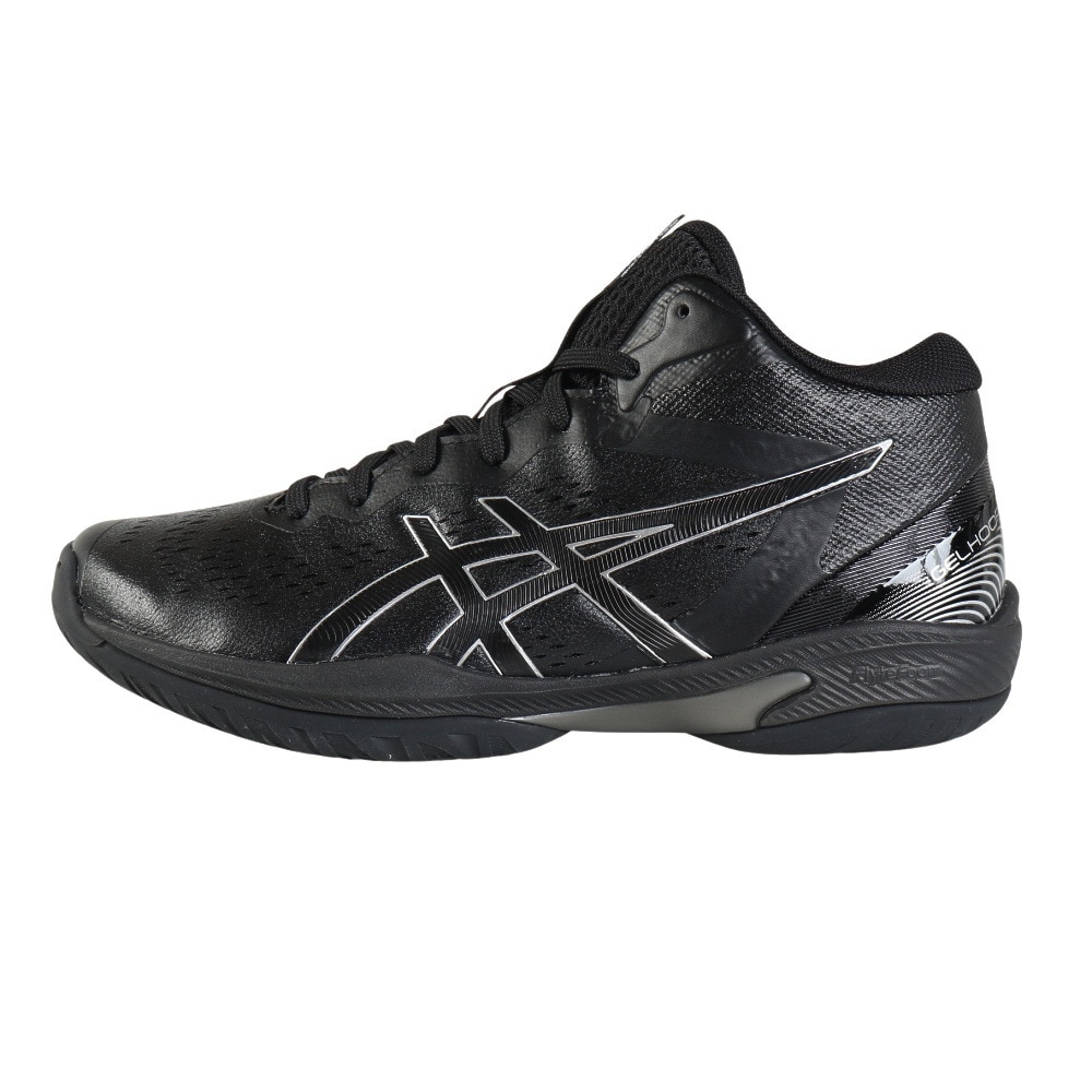 アシックス（ASICS）（メンズ、レディース）バスケ シューズ GELHOOP V16 1063A080.001 ゲルフープ エクストラワイド 黒 軽量 ワイド 1063A080