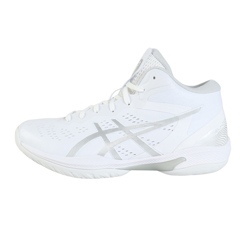 アシックス（ASICS）（メンズ、レディース）バスケ シューズ GELHOOP V16 1063A080.100 ゲルフープ エクストラワイド 白 軽量 ワイド 1063A080