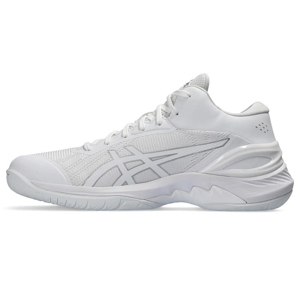 アシックス（ASICS）（メンズ、レディース）バスケ シューズ バッシュ ゲルバースト ワイド GELBURST 28 軽量 安定 ミッドカット 白 1063A082.100