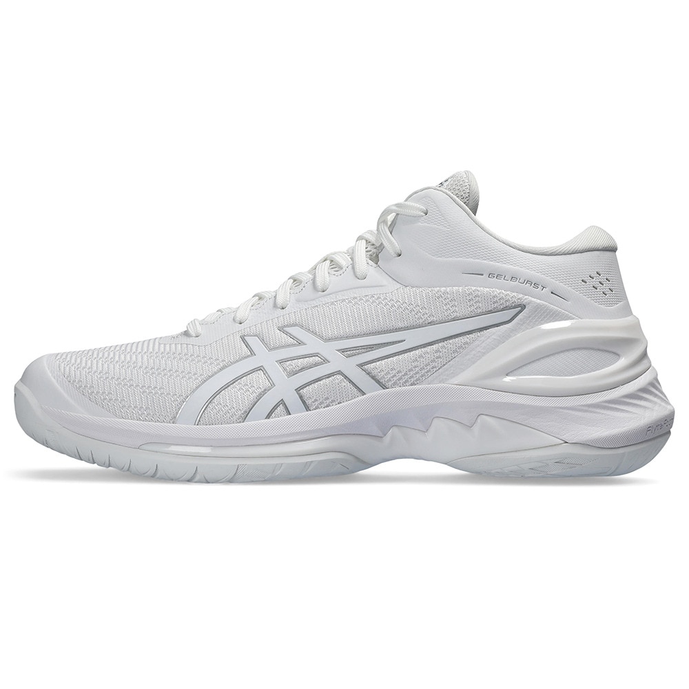 アシックス（ASICS）（メンズ、レディース）バスケ シューズ バッシュ ゲルバースト ワイド GELBURST 28 軽量 安定 ミッドカット 白 1063A082.100