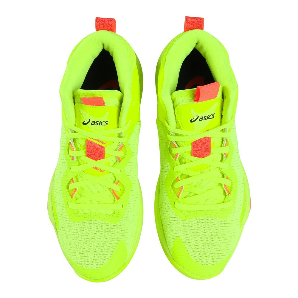 アシックス（ASICS）（メンズ）バスケ シューズ バッシュ ノヴァサージ パリ NOVA SURGE 3 PARIS ミッドカット イエロー 1061A049.750