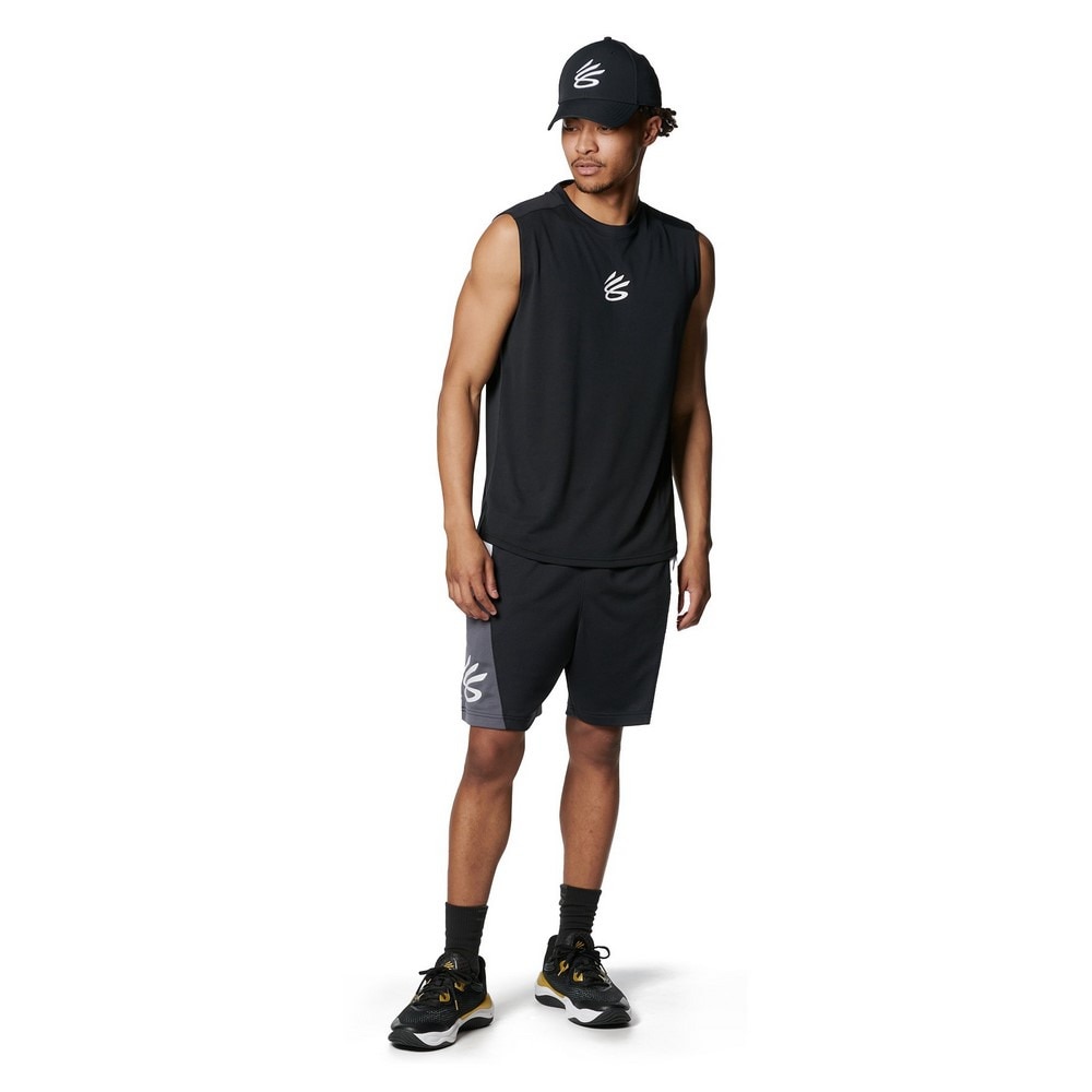 アンダーアーマー（UNDER ARMOUR）（メンズ、レディース）バスケ シューズ バッシュ カリー スプラッシュ24 AP ステフィン・カリー 通気性 ワイド 黒 3027262 001