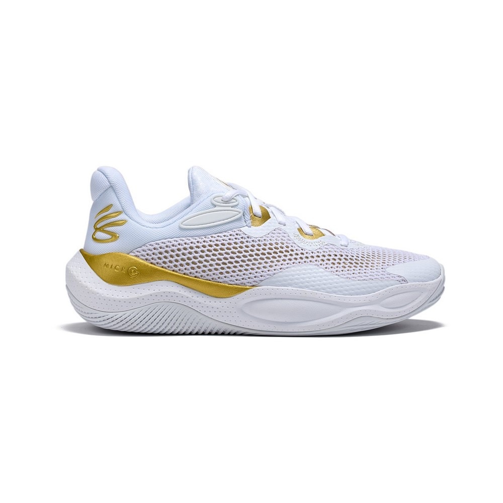 アンダーアーマー（UNDER ARMOUR）（メンズ、レディース）バスケ シューズ バッシュ カリー スプラッシュ24 AP ステフィン・カリー 通気性 ワイド 白 3027262 101