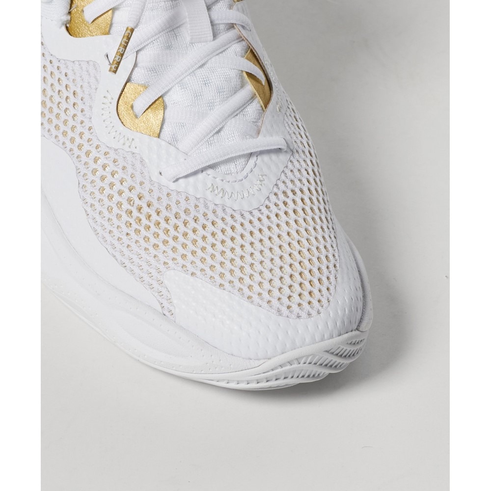 アンダーアーマー（UNDER ARMOUR）（メンズ、レディース）バスケ シューズ バッシュ カリー スプラッシュ24 AP ステフィン・カリー 通気性 ワイド 白 3027262 101