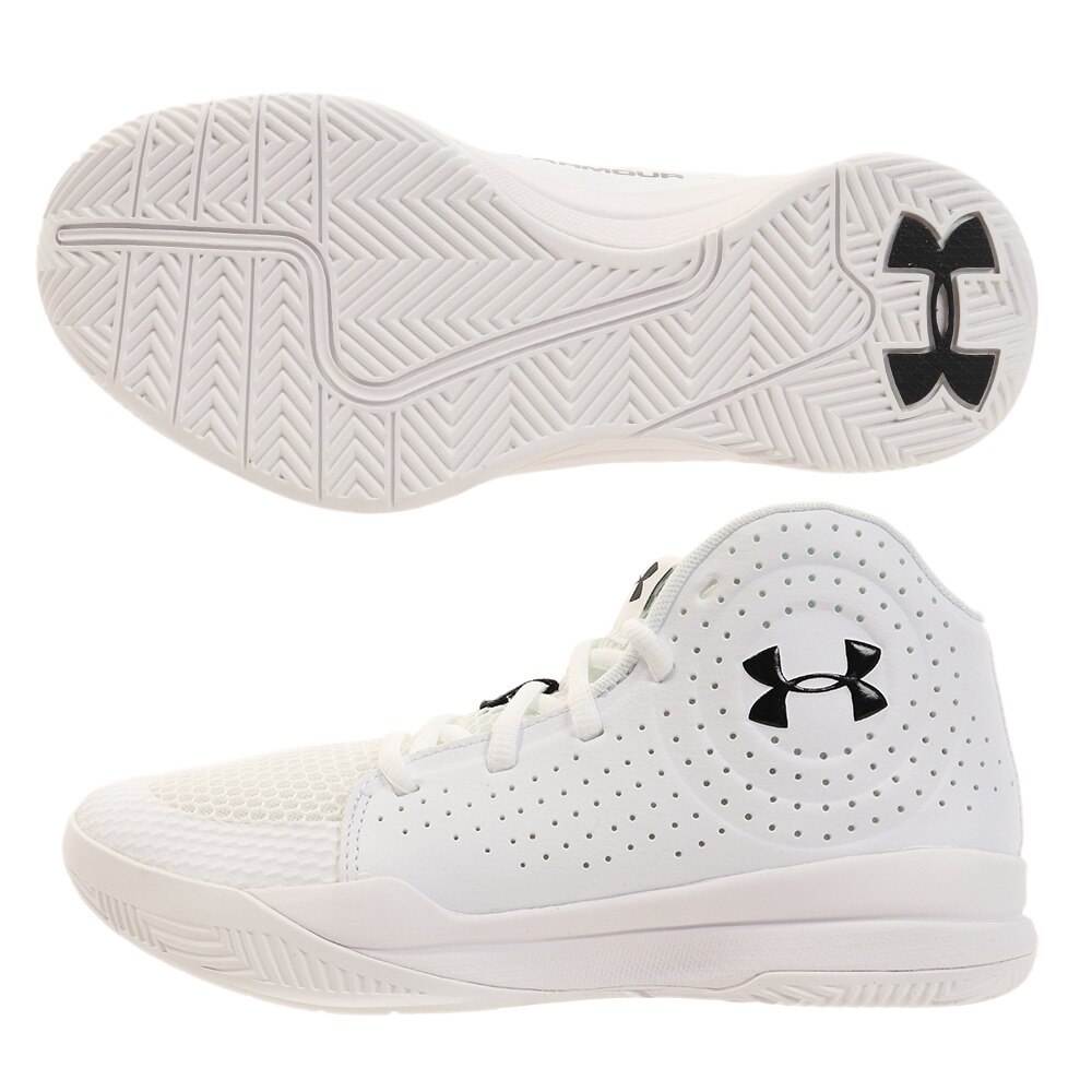  ジュニアバスケットシューズ GS Jet 2019 SYN 3022778 WHT/WHT/BLK BK GSジェット バッシュ