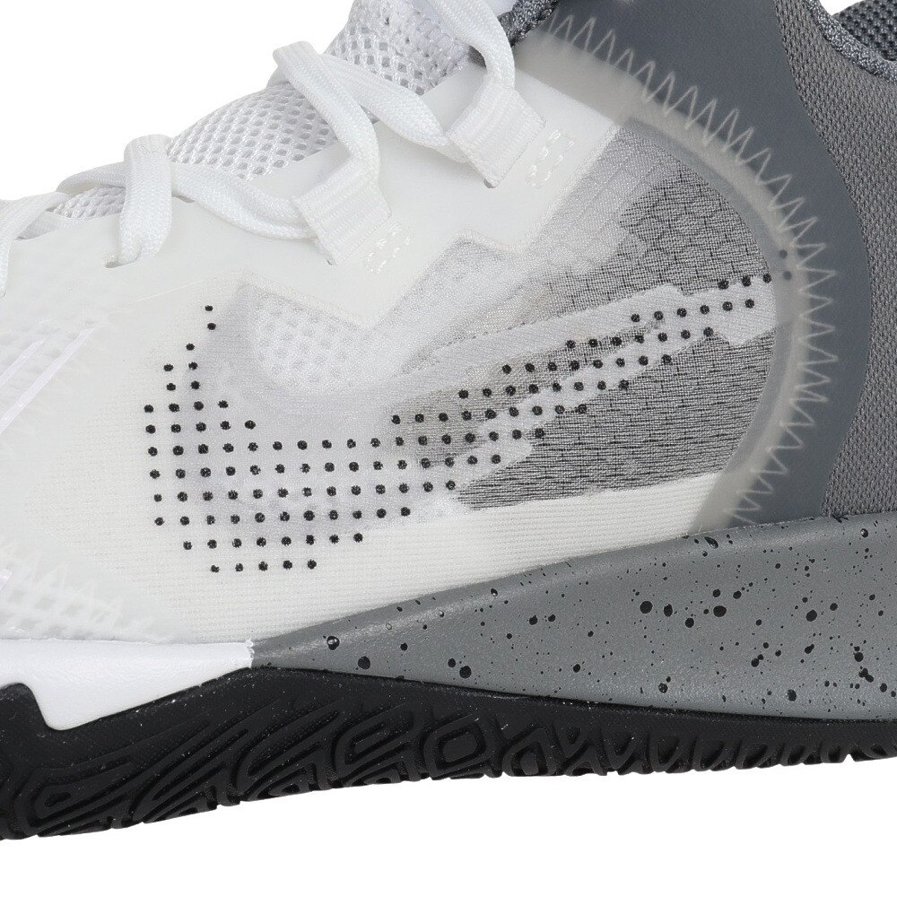 ナイキ（NIKE）（キッズ）ジュニア レディース バスケットシューズ バッシュ 白 カイリーアービング フライトラップ V GS DD0340-112★★★