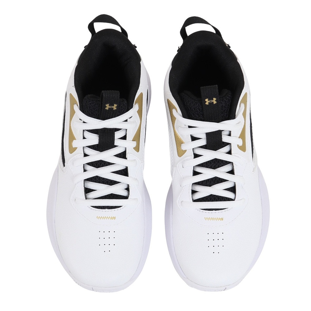アンダーアーマー（UNDER ARMOUR）（レディース、キッズ）ジュニアバスケットシューズ バッシュ ロックダウン 6 SYN 3026538 100