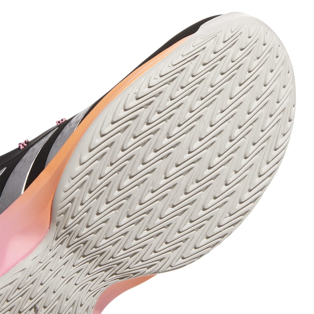 アディダス（adidas）（キッズ）ジュニア バスケットシューズ バッシュ Cross Em Up 5 K ワイド 屋内 17.0cm ブラックピンク KZT96-GX4793