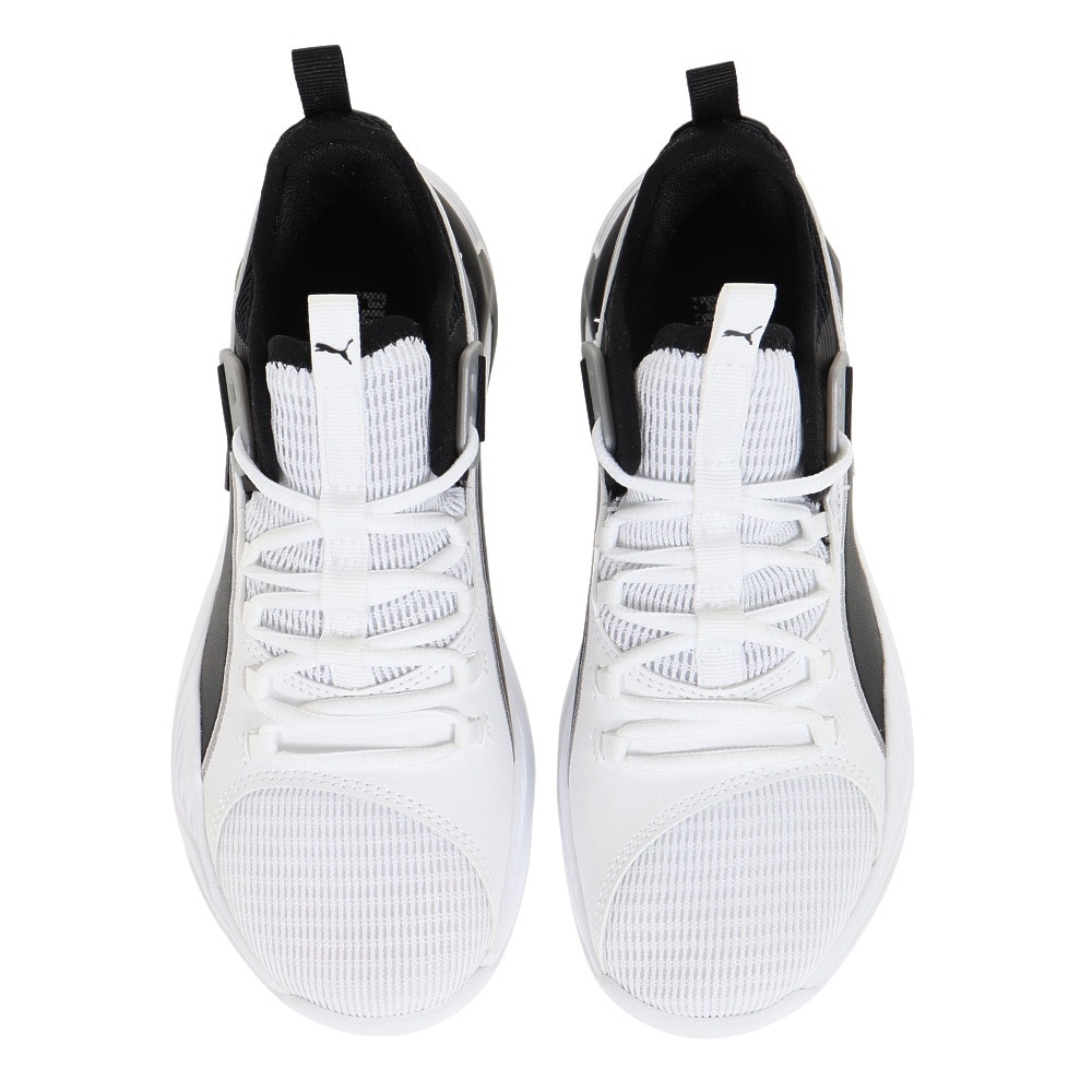 プーマ（PUMA）（キッズ）ジュニア バスケ シューズ バッシュ アップロー BG 軽量 白 19483405