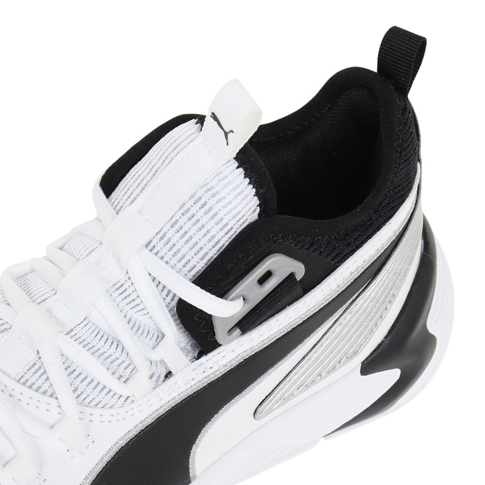 プーマ（PUMA）（キッズ）ジュニア バスケ シューズ バッシュ アップロー BG 軽量 白 19483405