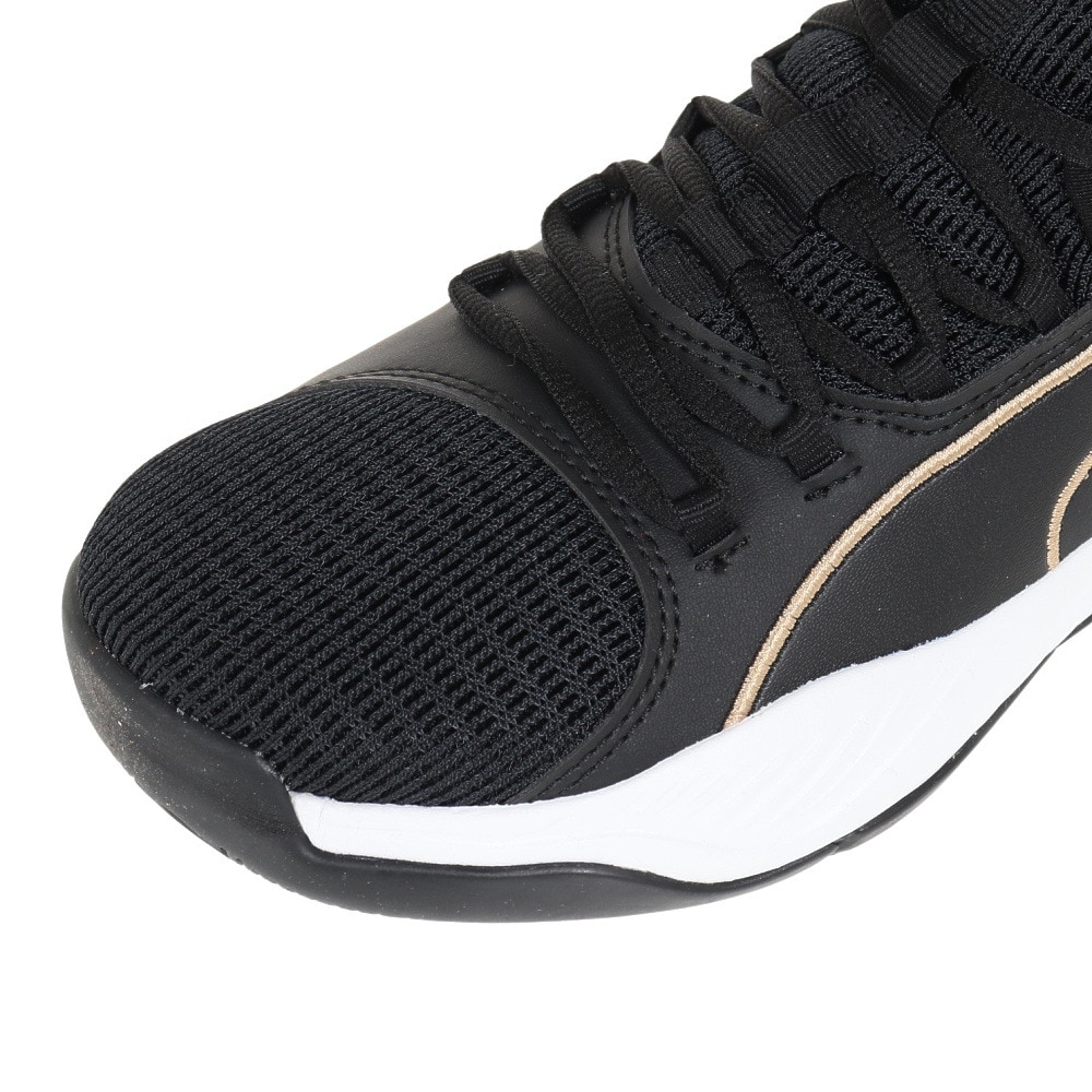 プーマ（PUMA）（キッズ）ジュニア バスケ シューズ バッシュ アップロー BG 軽量 黒 19483406