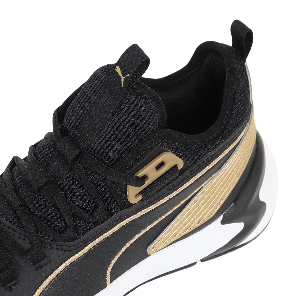プーマ（PUMA）（キッズ）ジュニア バスケ シューズ バッシュ アップロー BG 軽量 黒 19483406