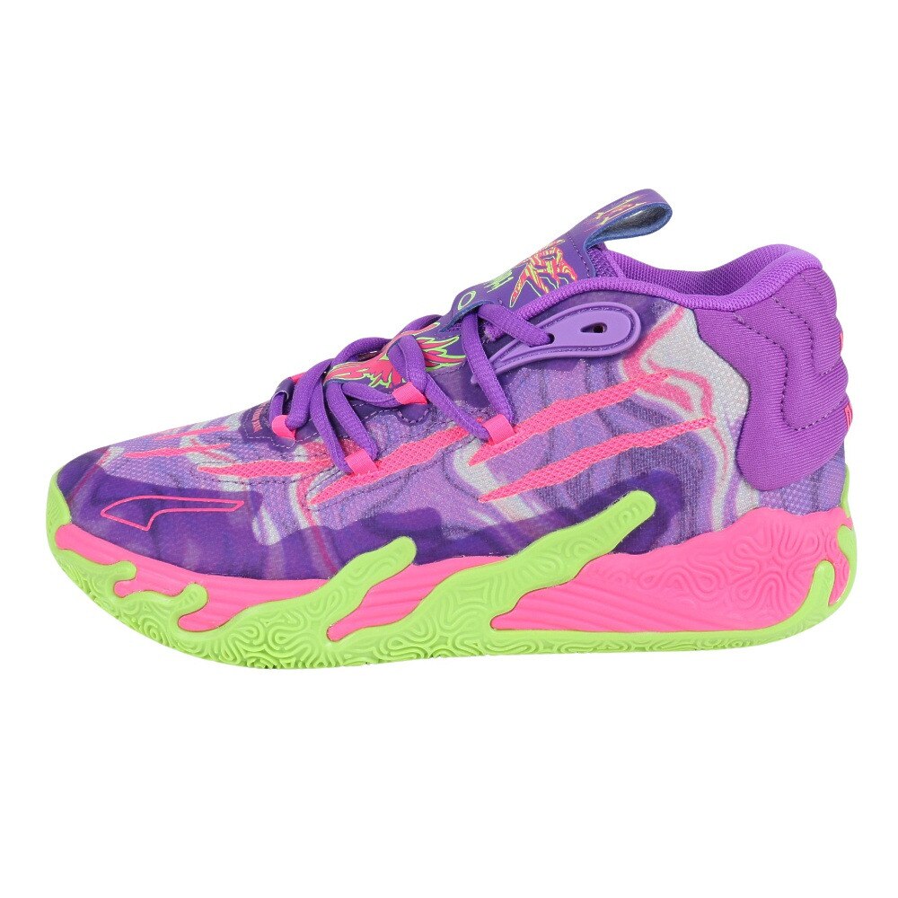 プーマ（PUMA）（キッズ）ジュニアバスケットシューズ バッシュ MB.03 TOXIC 37926801 お一人様一点まで