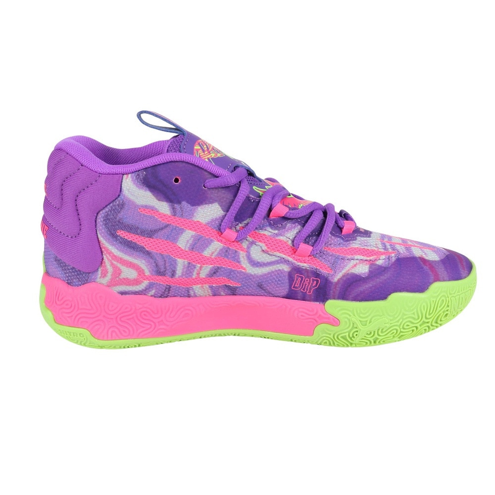 プーマ（PUMA）（キッズ）ジュニアバスケットシューズ バッシュ MB.03 TOXIC 37926801 お一人様一点まで