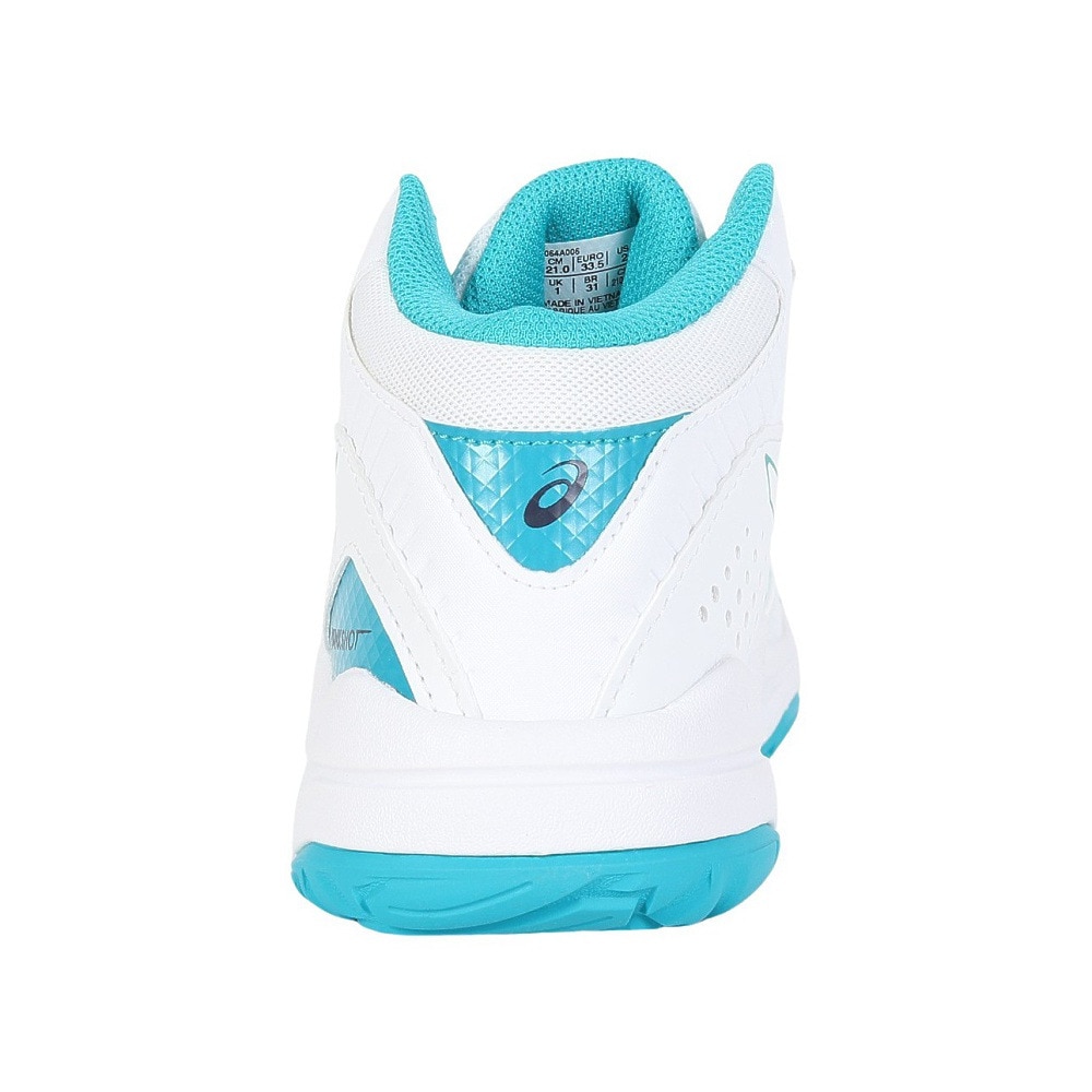 アシックス（ASICS）（キッズ）ジュニア バスケ シューズ バッシュ ダンクショット DUNKSHOT MB 9 部活 白 1064A006.109
