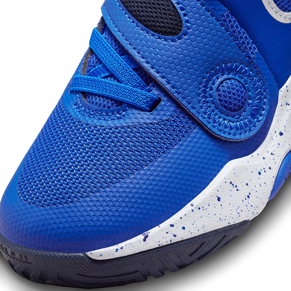 ナイキ（NIKE）（キッズ）ジュニア バスケ シューズ バッシュ チーム ハッスル D 11 快適 キッズ ブルー DV8994-400