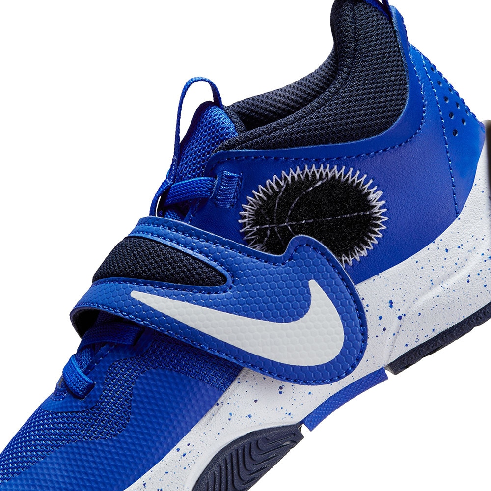 ナイキ（NIKE）（キッズ）ジュニア バスケ シューズ バッシュ チーム ハッスル D 11 快適 キッズ ブルー DV8994-400