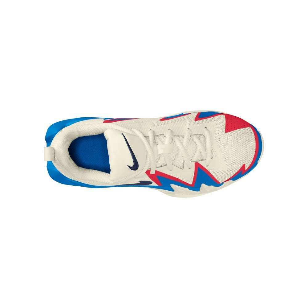 バスケットボールシューズ ホワイト/ブルー/レッド　バッシュ ナイキ（NIKE）（キッズ）ジュニアバスケットシューズ バッシュ S.T.