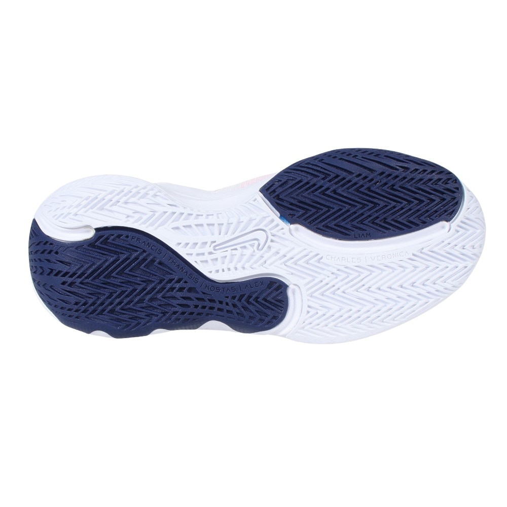 ナイキ（NIKE）（キッズ）ジュニアバスケ シューズ バッシュ ヤニス イモータリティ2 軽量 サポート ミッドカット 白 DQ1943-102