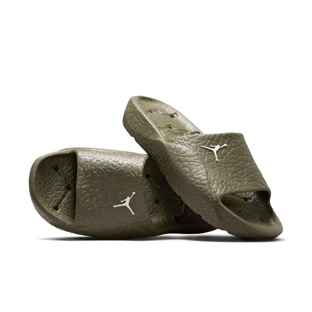 ジョーダンサンダル　カウズコラボ　グレー　新品 新品未使用】ジョーダンサンダル 白 グレー ホワイト JORDAN 25cm