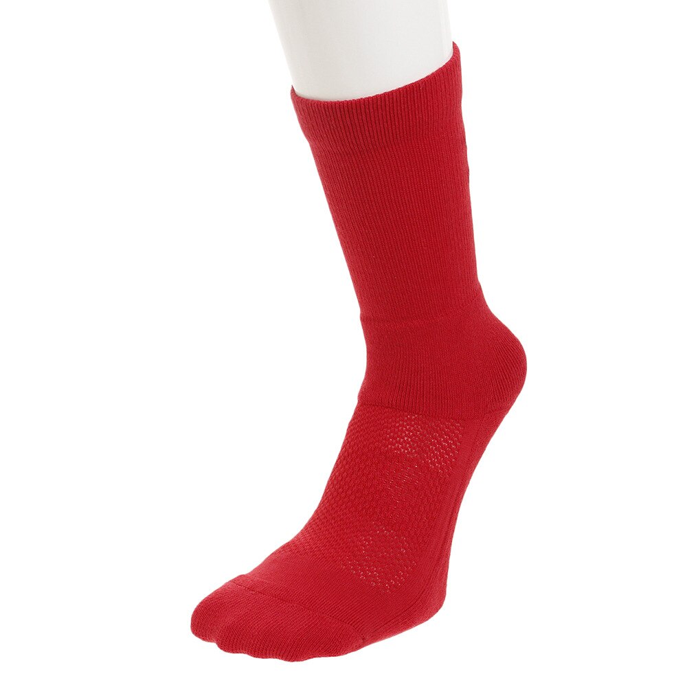 バスケットボール クルーソックス 1295598 RED/BLK BK 【バスケットボール ソックス】