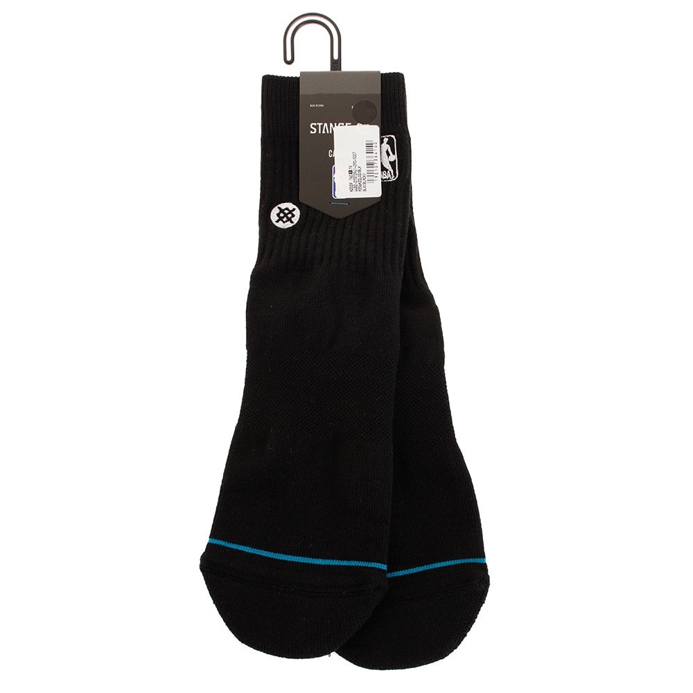 スタンス（STANCE）（メンズ、レディース）LOGOMAN ST クォーターソックス A356A20LOG BLK