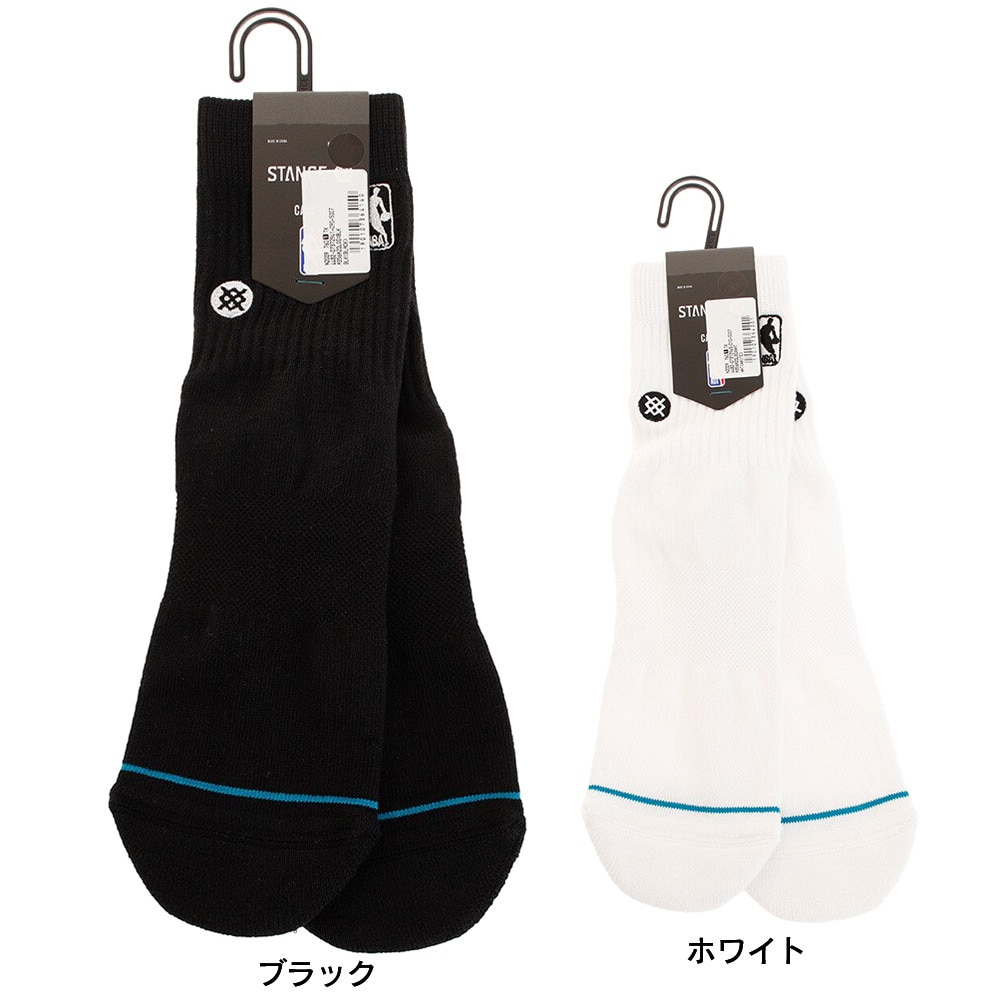 スタンス（STANCE）（メンズ、レディース）LOGOMAN ST クォーターソックス A356A20LOG WHT