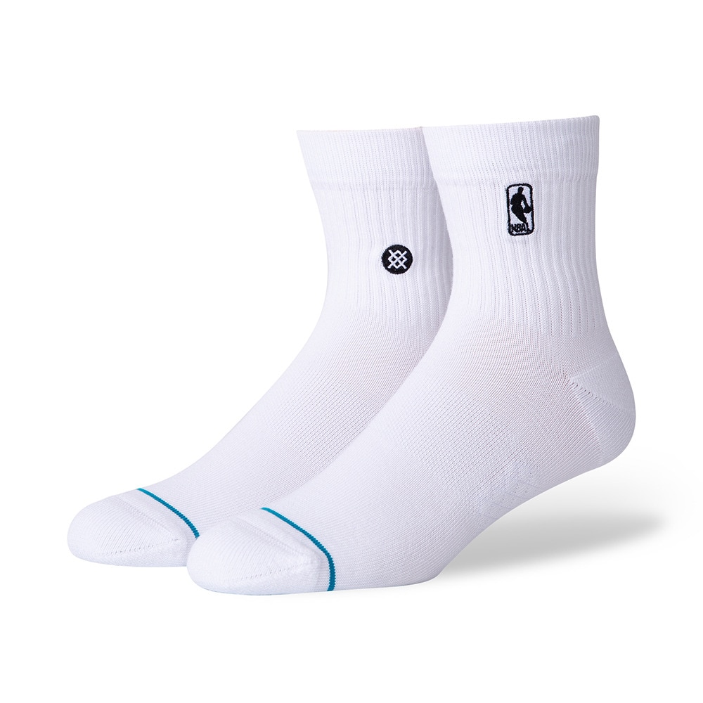 スタンス（STANCE）（メンズ、レディース）LOGOMAN ST クォーターソックス A356A20LOG WHT