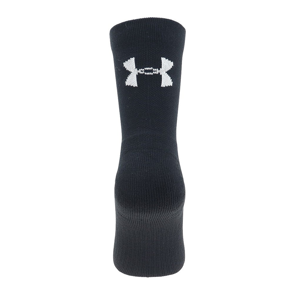 アンダーアーマー（UNDER ARMOUR）（メンズ、レディース）バスケットボールソックス クオーターソックス 3足組 1371936 001