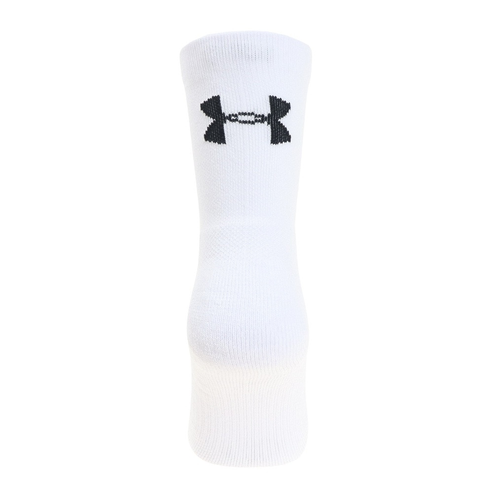 アンダーアーマー（UNDER ARMOUR）（メンズ、レディース）バスケットボールソックス クオーターソックス 3足組 1371936 100