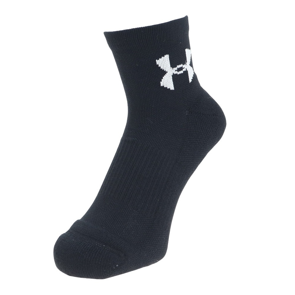 アンダーアーマー（UNDER ARMOUR）（メンズ、レディース）バスケットボール ソックス ローソックス 3足組 1371937 001