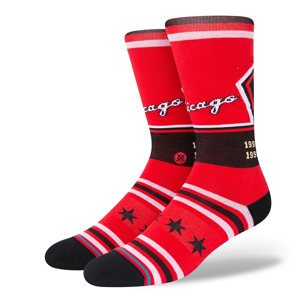 スタンス（STANCE）（メンズ）バスケットボール ソックス BULLS CE 2022 A545D21BU RED NBA シカゴ・ブルズ