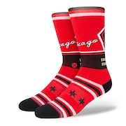 STANCE(メンズ)バスケットボール ソックス BULLS CE 2022 A545D21BU RED NBA シカゴ・ブルズ