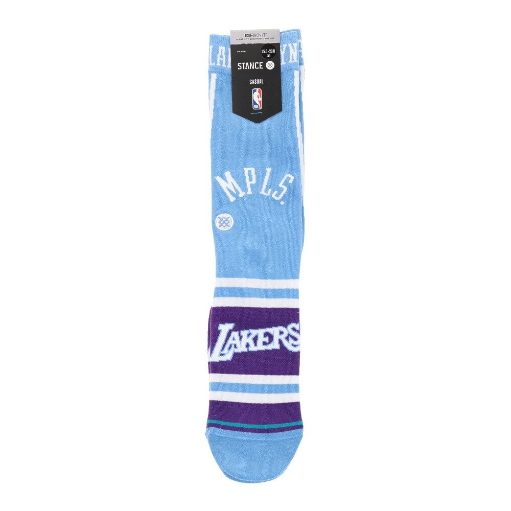 スタンス（STANCE）（メンズ）バスケットボール ソックス LAKERS CE 2022 A545D21LAE#PUR NBA ロサンゼルス・レイカーズ