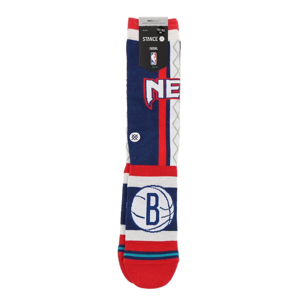 STANCE（メンズ）バスケットボール ソックス NETS CE 2022 A545D21NES NVY NBA ブルックリン・ネッツ
