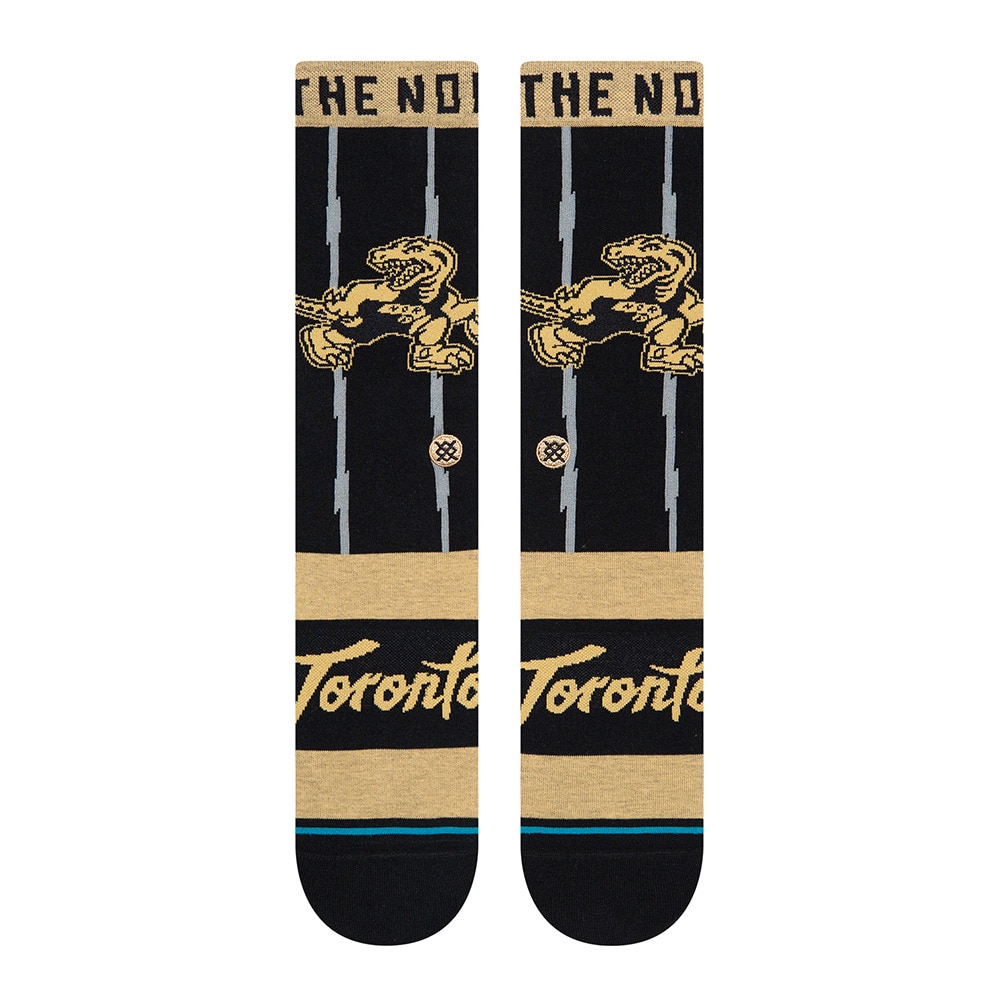 STANCE（メンズ）バスケットボール ソックス RAPTORS CE 2022 A545D21RAP#BLK トロント・ラプターズ