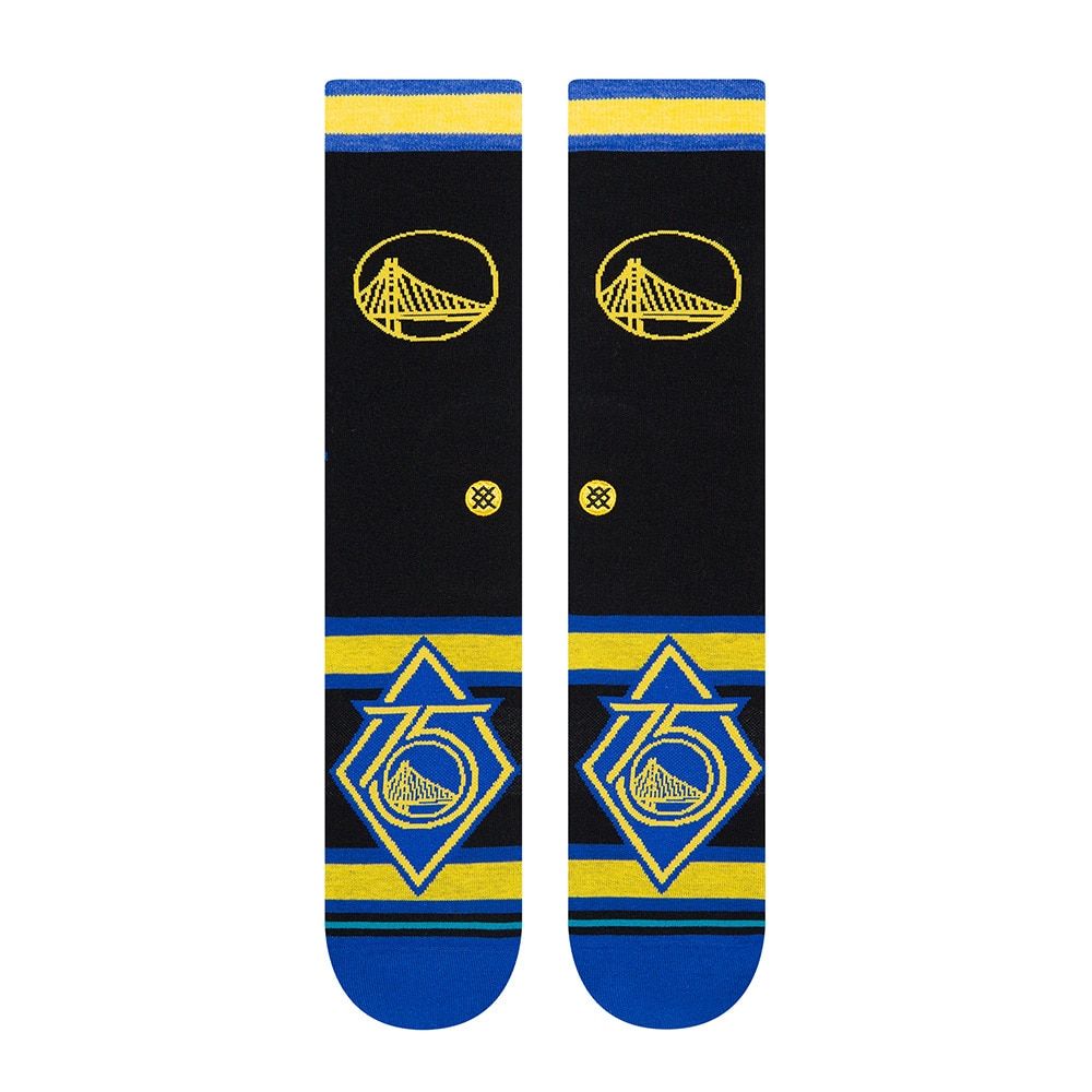 STANCE（メンズ）バスケットボール ソックス WARRIORS CE 2022 A545D21WAR#BLK NBA ウォリアーズ