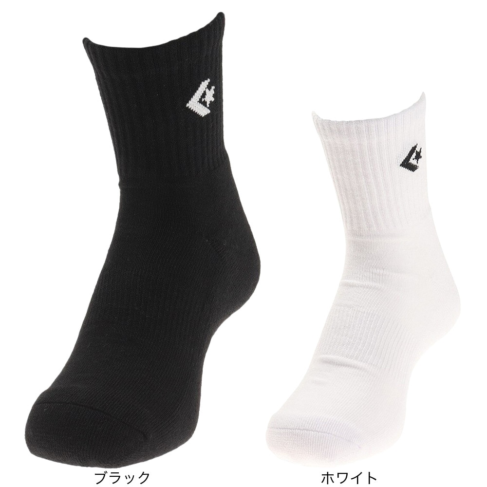 コンバース（CONVERSE）（レディース、キッズ）バスケットボール ソックス ミドル丈ソックス ワンポイント CB121053-1911
