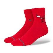 (メンズ)バスケットボール ソックス BULLS ST QTR A356C22BUL RED