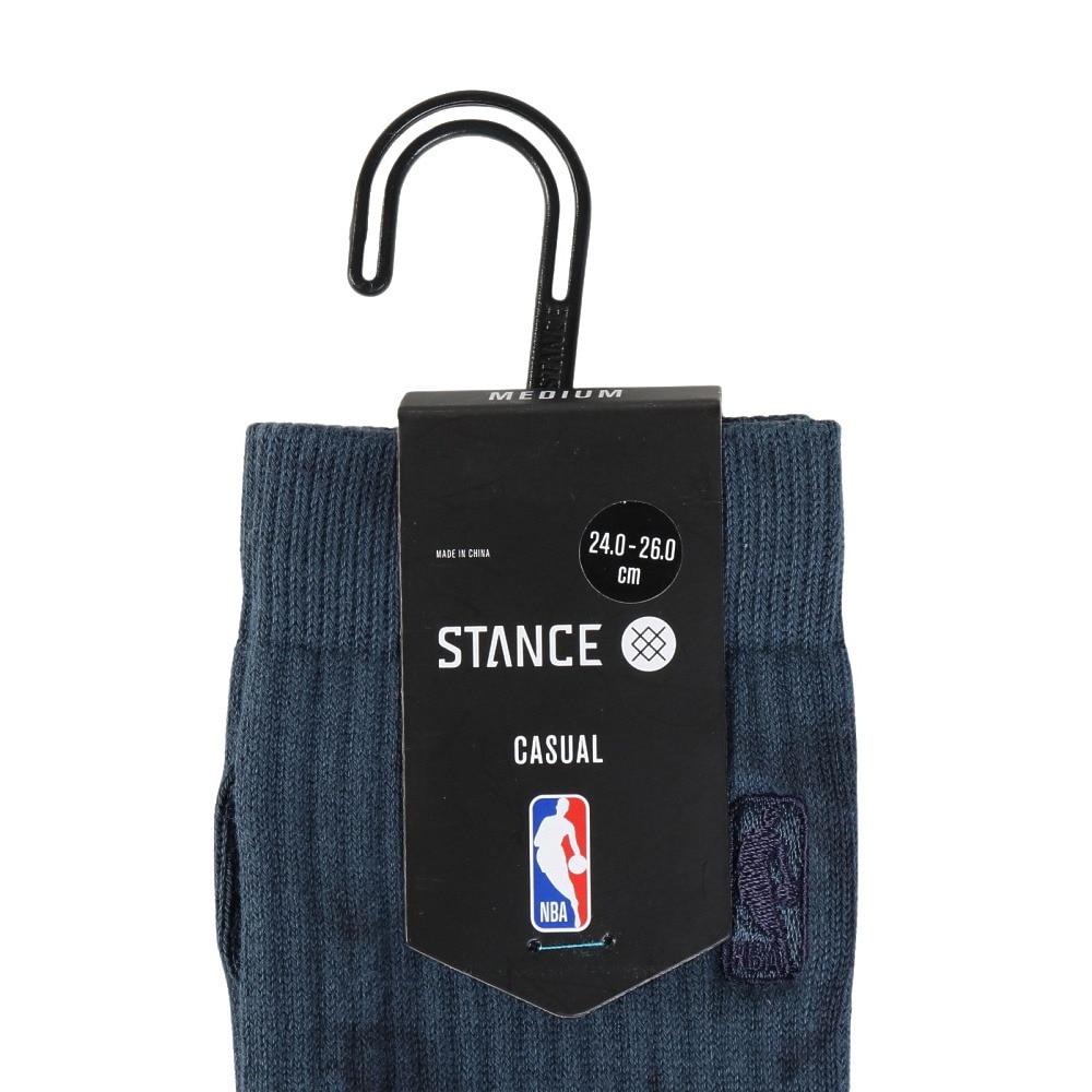 スタンス（STANCE）（メンズ、レディース）バスケットボール ソックス NBA LOGOMAN DYE A556C22NBA NVY