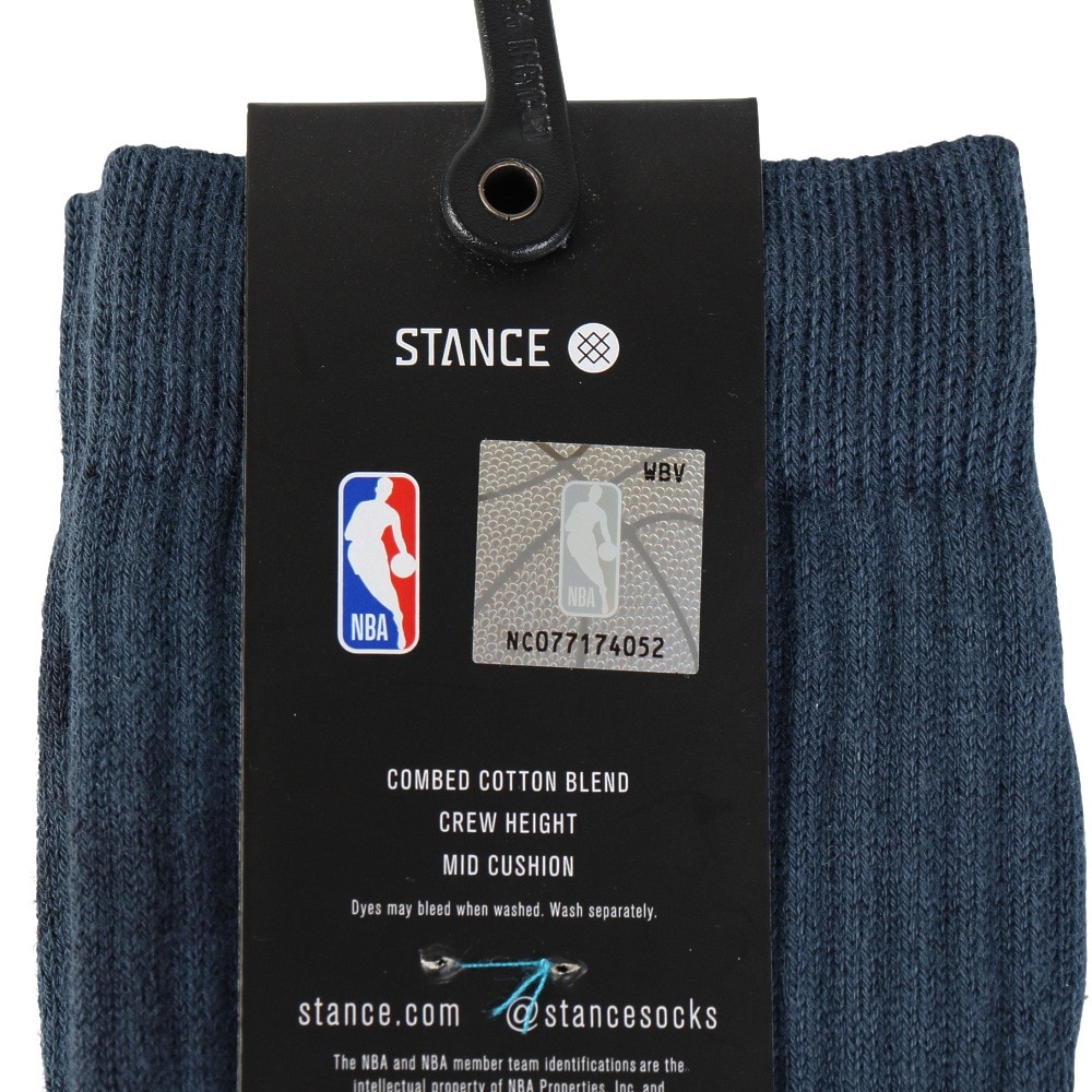スタンス（STANCE）（メンズ、レディース）バスケットボール ソックス NBA LOGOMAN DYE A556C22NBA NVY