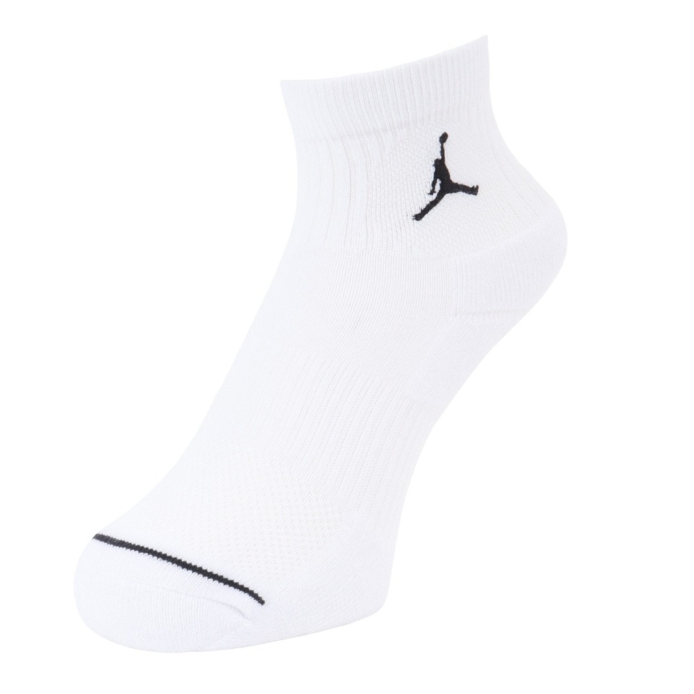 ジョーダン（JORDAN）（メンズ、レディース）バスケットボール ソックス ED CUSH POLY アンクル ソックス 3足組 DX9655-902 速乾