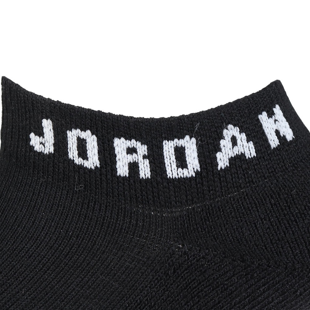 ジョーダン（JORDAN）（メンズ、レディース）バスケットボール エブリデイ ノーショウ ソックス 3足組 DX9656-010 速乾