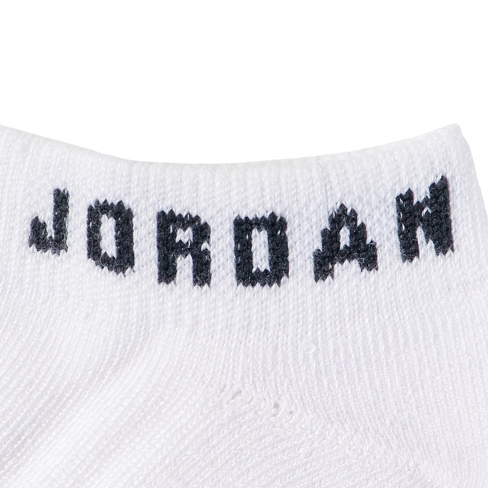 ジョーダン（JORDAN）（メンズ、レディース）バスケットボール ソックス エブリデイ ノーショウソックス 3足組 DX9656-100