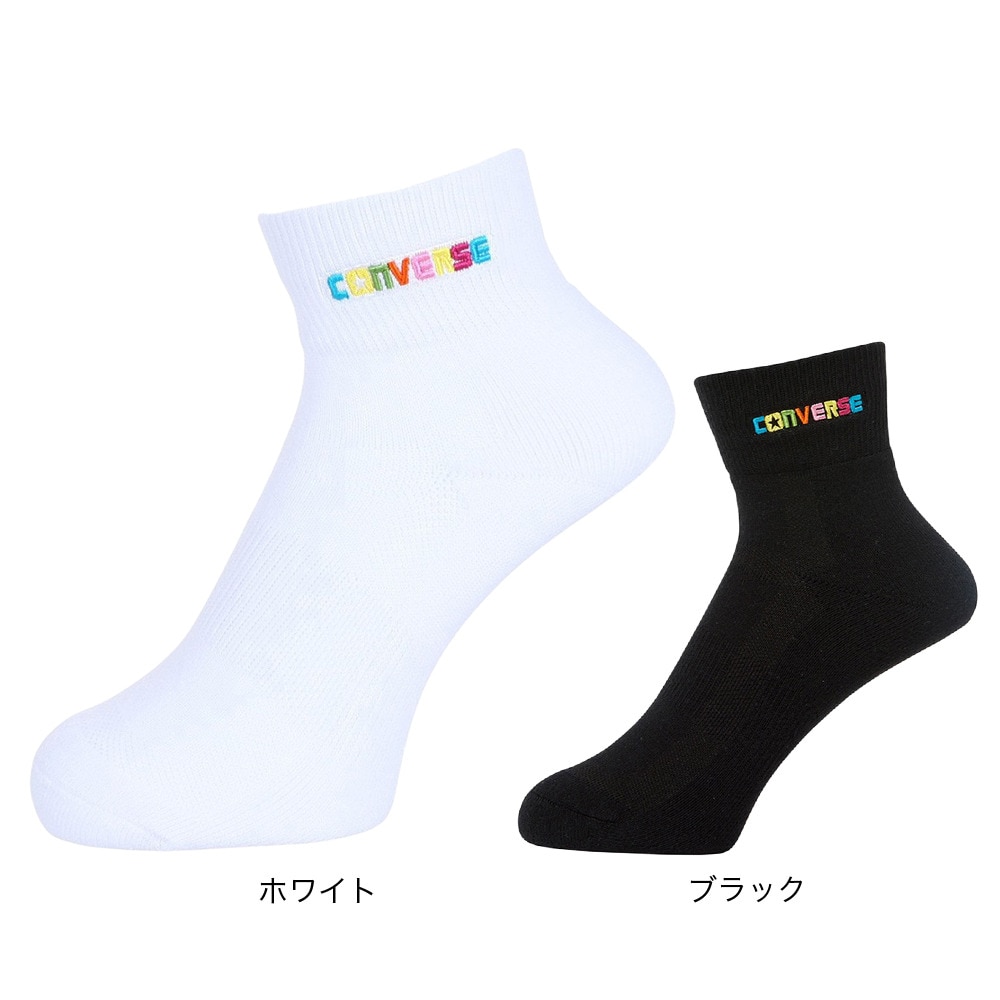 コンバース（CONVERSE）（メンズ、レディース）バスケットボール ソックス ニューアンクルソックス CB131053-1900