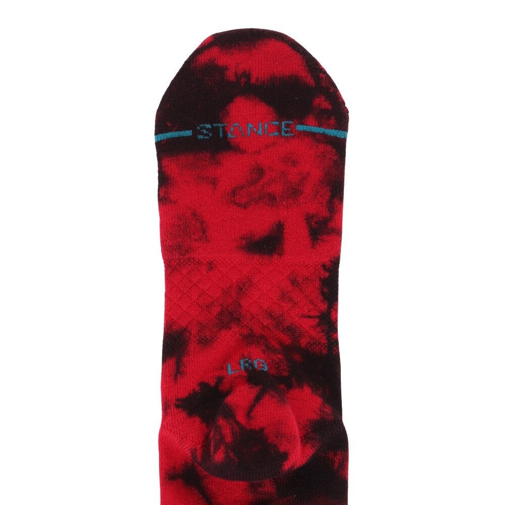 スタンス（STANCE）（メンズ）バスケットボール ソックス NBA LOGOMAN DYE A556C22NBA RED