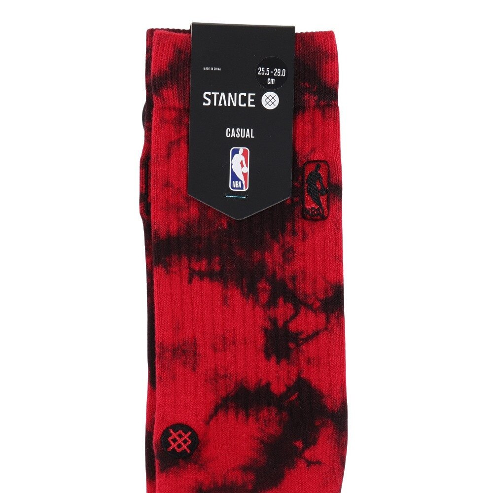 スタンス（STANCE）（メンズ）バスケットボール ソックス NBA LOGOMAN DYE A556C22NBA RED